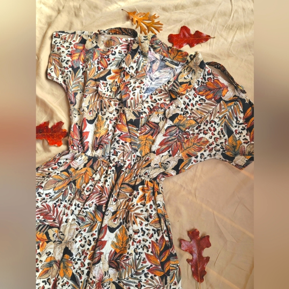 Autumn Print Dress by Jenny Petites